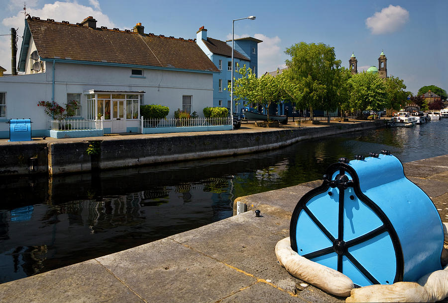 Transportation Photograph - Lock On The River Shannon by Panoramic Images