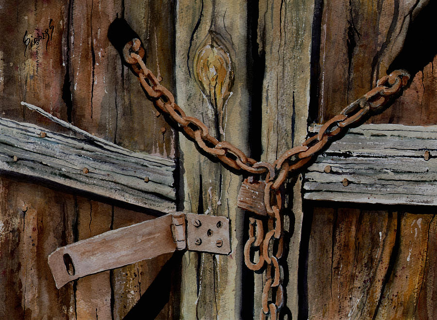 Locked Doors Painting by Sam Sidders