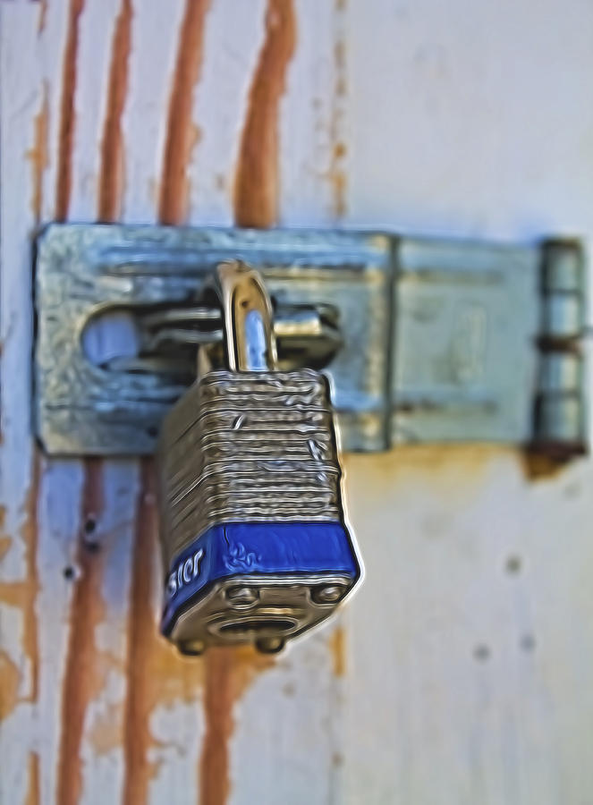 Locked with a Padlock Digital Art by Cathy Anderson