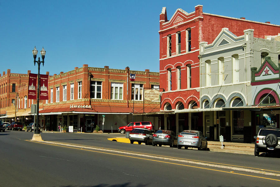 Barbeque Photograph - Lockhart, Texas Main Street by Larry Ditto Barbeque Photograph - Lockhart, Texas Main Street by Larry Ditto