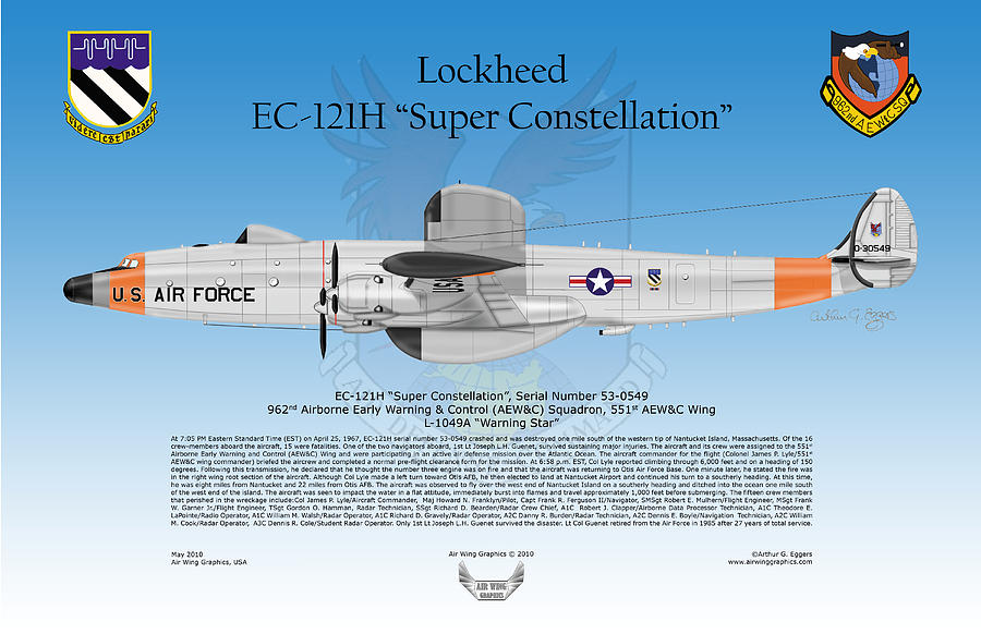 Lockheed EC-121H Super Constellation Digital Art by Arthur Eggers