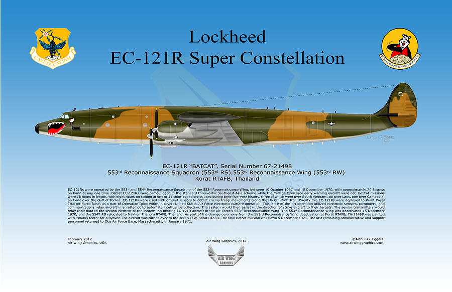 Lockheed EC-121R Super Constellation Digital Art by Arthur Eggers