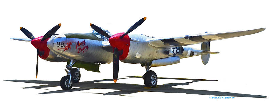 Lockheed P-38L Lightning Digital Art by Douglas Castleman