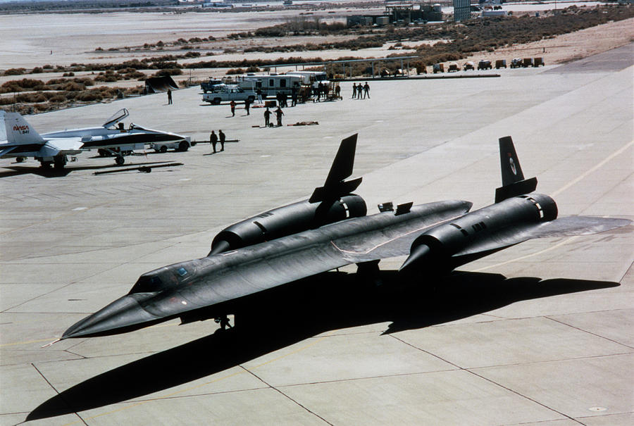 Blackbird Photograph - Lockheed Sr-71 Taxying After Landing by Nasa/science Photo Library