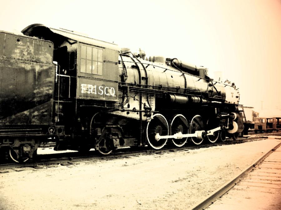 Locomotive 1519 - BW - Vintage 03 Photograph by Pamela Critchlow