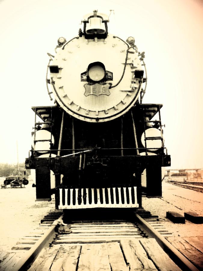 Locomotive 1519 - BW - Vintage 04 Photograph by Pamela Critchlow