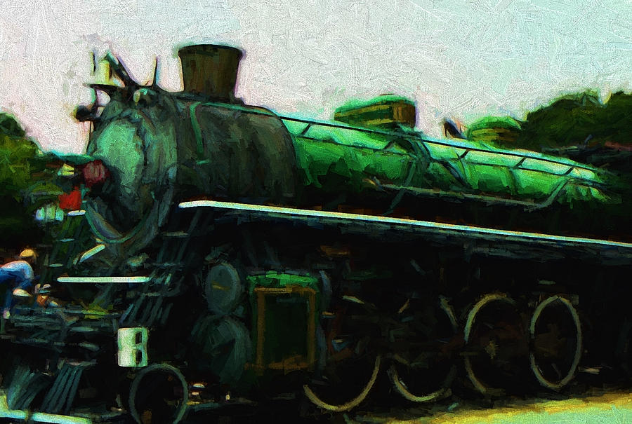 Locomotive Trains Digital Art by Cathy Anderson