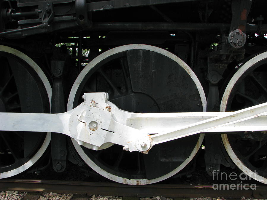 Locomotive Wheels 2 Photograph by Michael Krek
