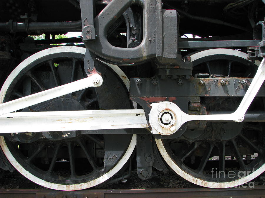 Locomotive Wheels Photograph by Michael Krek