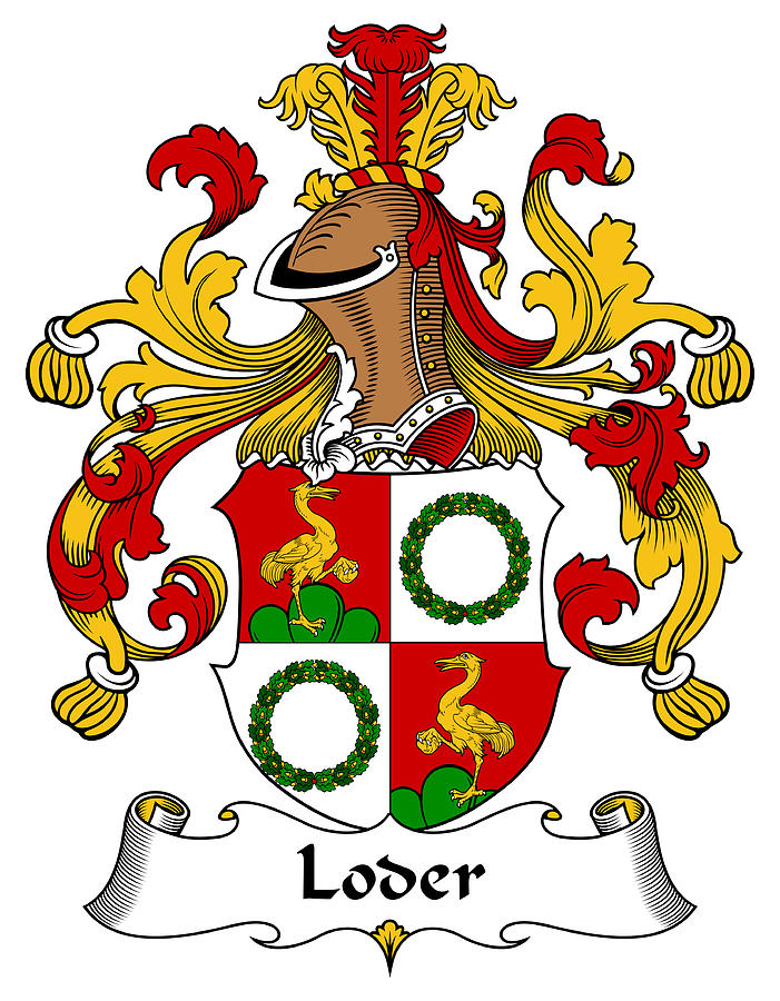 Loder Coat of Arms German Digital Art by Heraldry