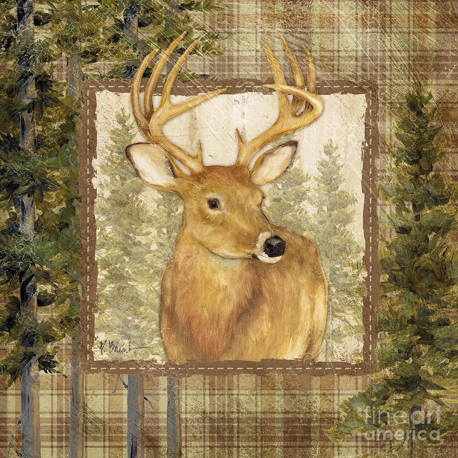 Deer Painting - Lodge Portrait I by Paul Brent