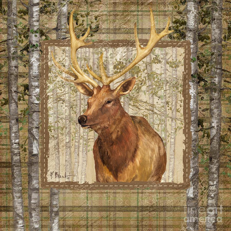 Deer Painting - Lodge Portrait III by Paul Brent