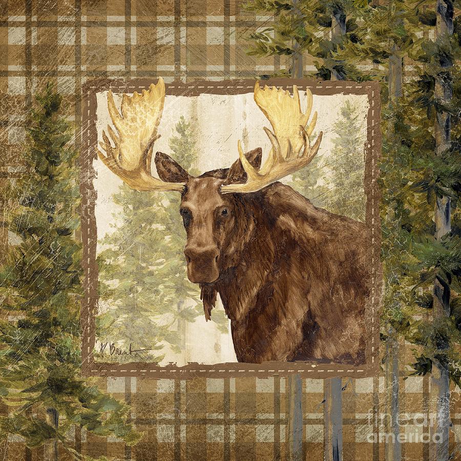 Deer Painting - Lodge Portrait IV by Paul Brent