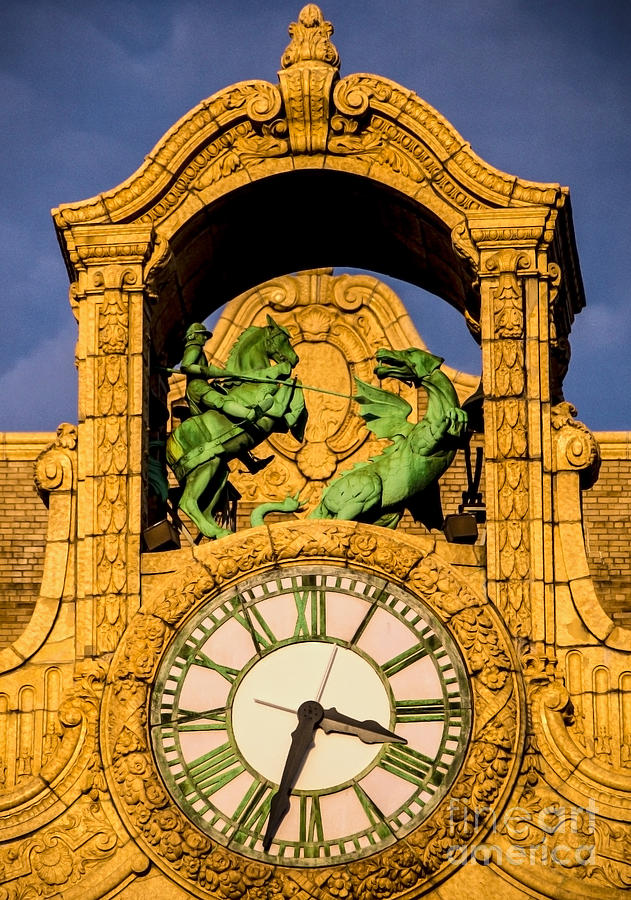 Loews Theatre Clock - Jersey City Photograph by James Aiken