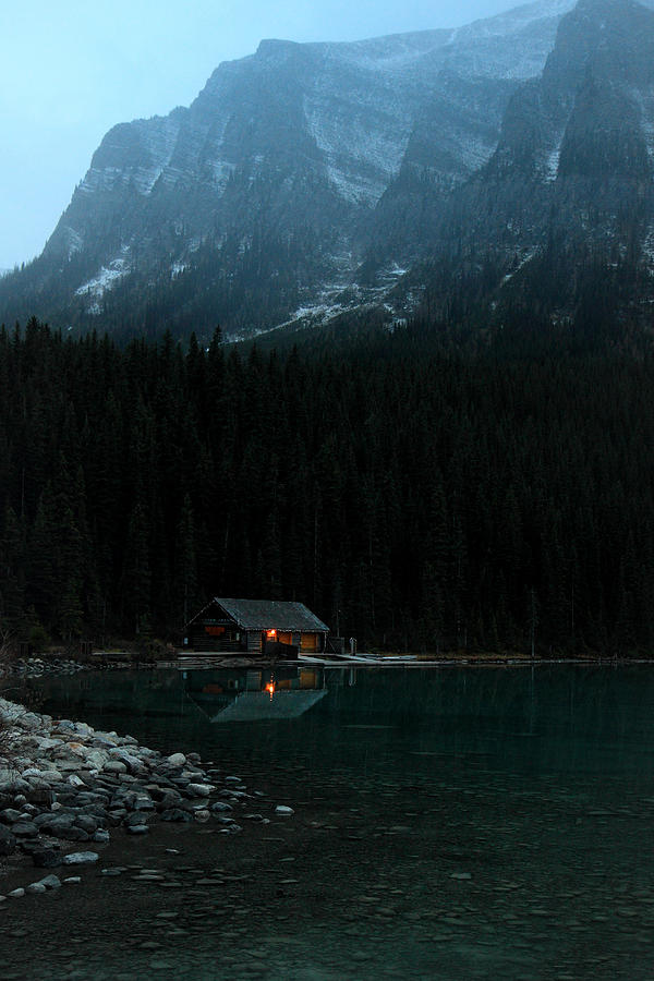 Log Cabin by the Lake Photograph by Pierre Leclerc Photography