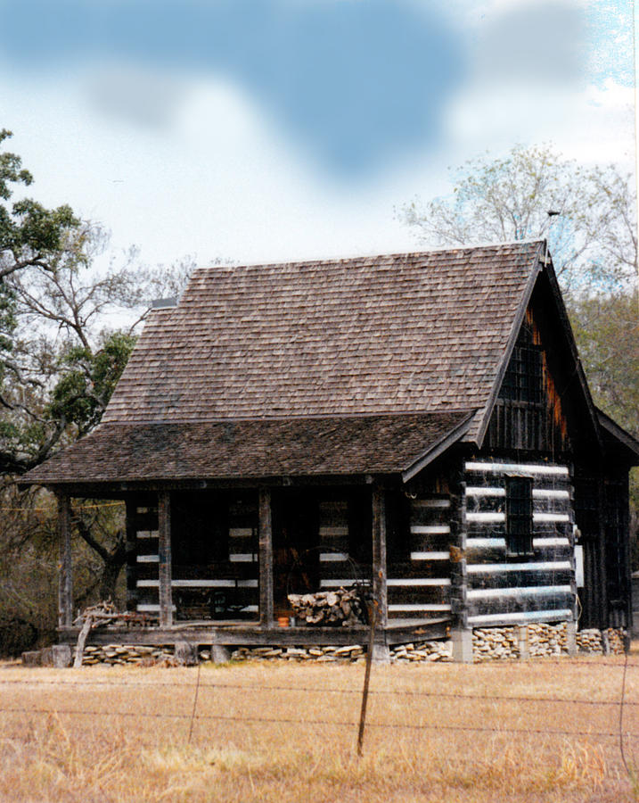 Log Cabin in Texas Photograph by Glenn Aker - Fine Art America