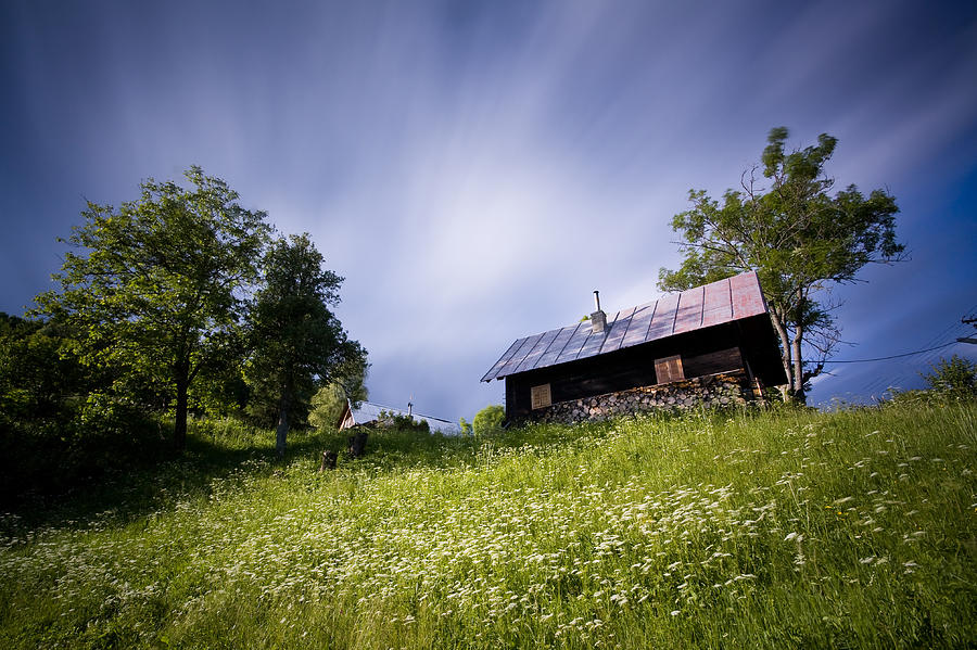 Log Cabin Photograph by Milan Gonda
