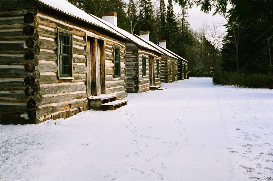 Log Cabins In Fort Wilkins Photograph By Julie Ketchman