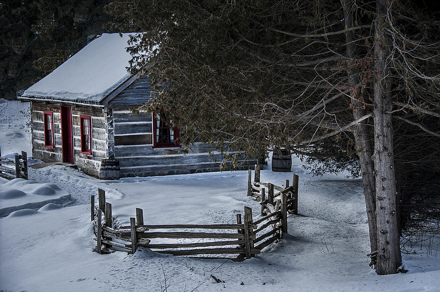 Log House Photograph by Patrick Boening