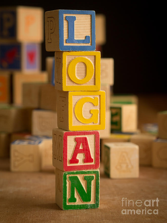 LOGAN - Alphabet Blocks Photograph by Edward Fielding