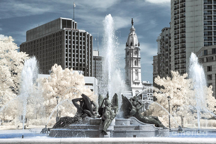 Philadelphia Photograph - Logan Fountain by Stacey Granger