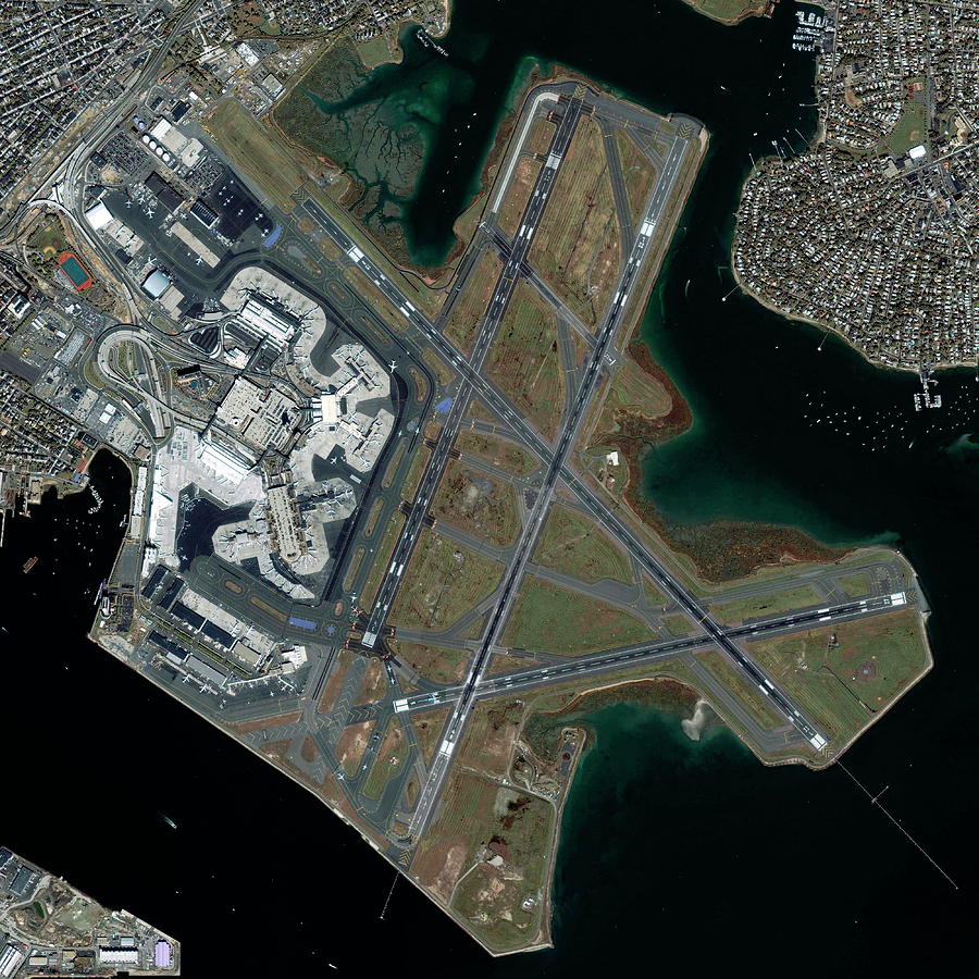 Logan International Airport Photograph by Geoeye/science Photo Library