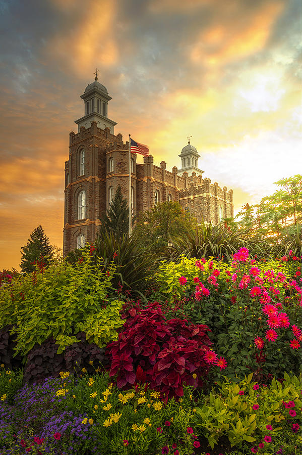 Logan Temple Garden Photograph by Dustin LeFevre