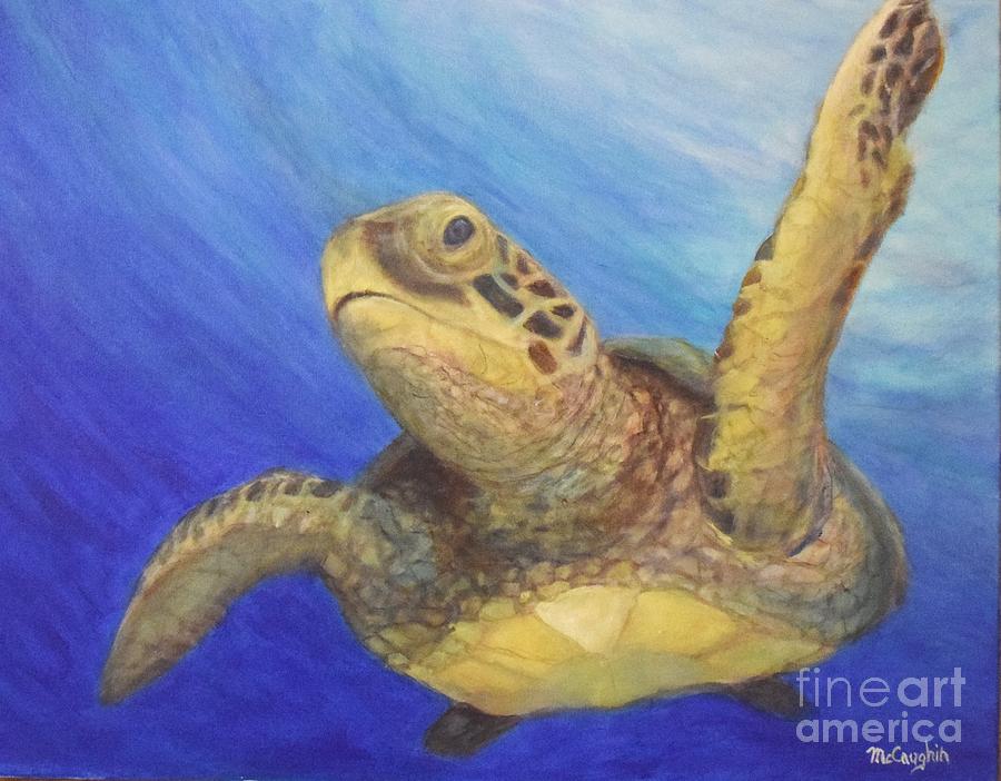 Loggerhead Painting by Mike McCaughin - Pixels