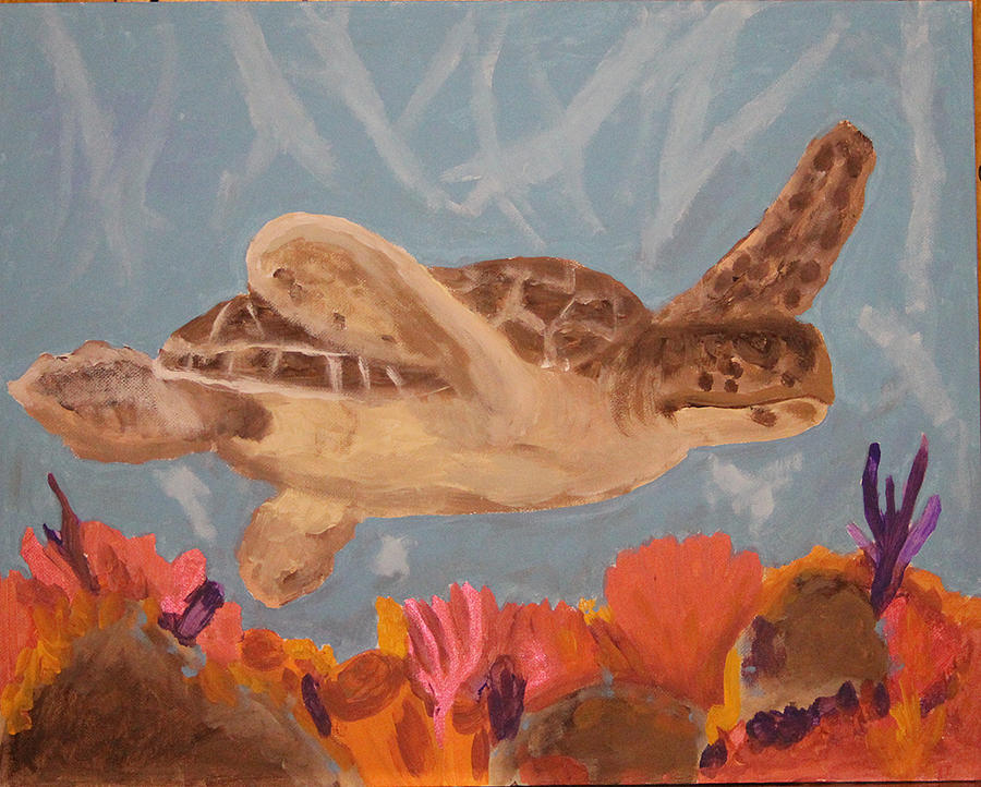 Loggerhead Turtle Painting by Scott Polera - Pixels