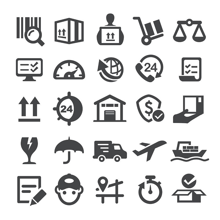 Logistics Icons - Smart Series Drawing by -victor-