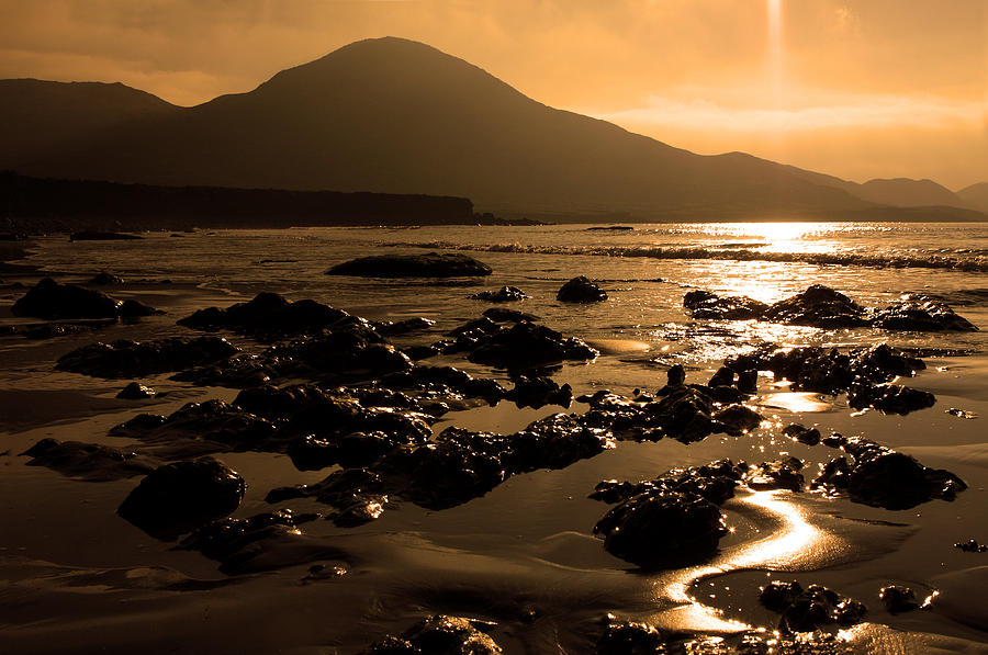 Golden Seascape Photograph by Aidan Moran
