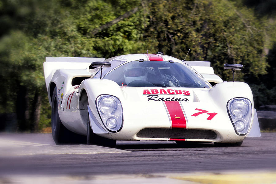 Lola T70 Turn In Photograph by Alan Raasch