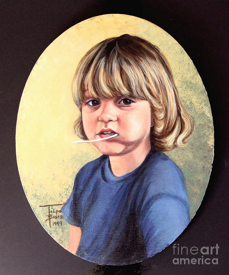 Lollipop Girl Painting by Art By - Ti Tolpo Bader | Fine Art America