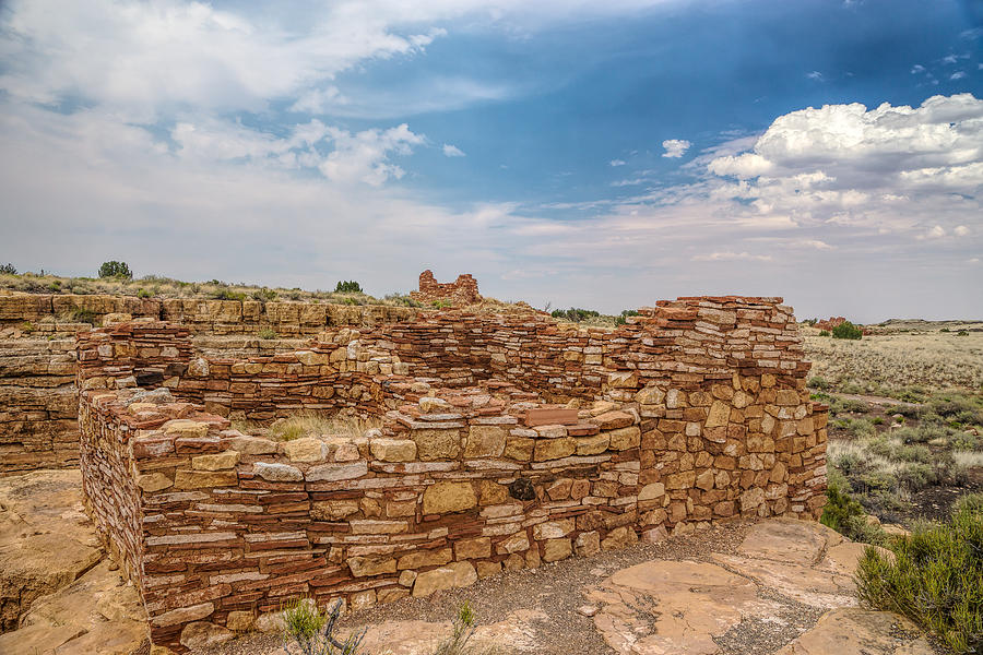 Lomaki Pueblo ruins Photograph by Chris Bordeleau