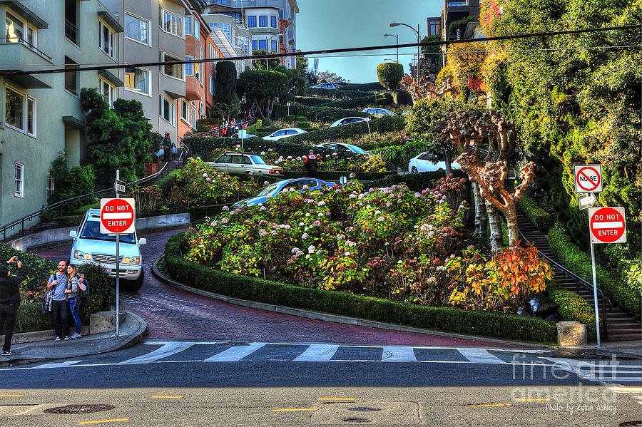 San Francisco Photograph - Lombard Street  by Kevin Ashley