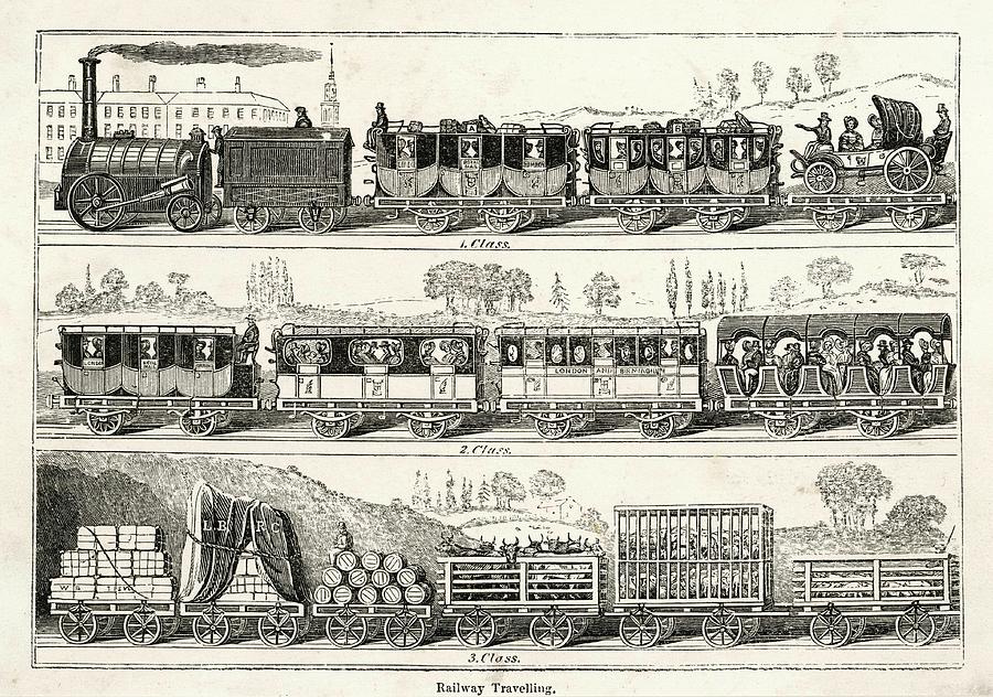 London-birmingham Line Three Classes Drawing by Mary Evans Picture ...