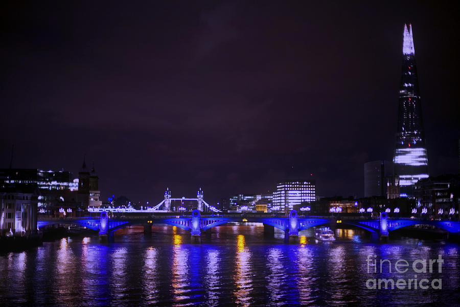 London Photograph - London Blues by Tristyn and  Errin