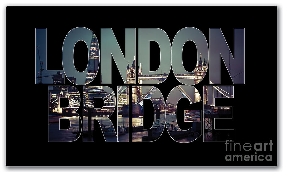 London Bridge Mixed Media by Marvin Blaine