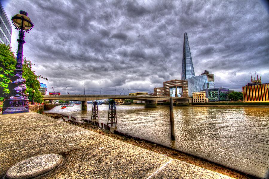 London Bridge Shard HDR Photograph by David French