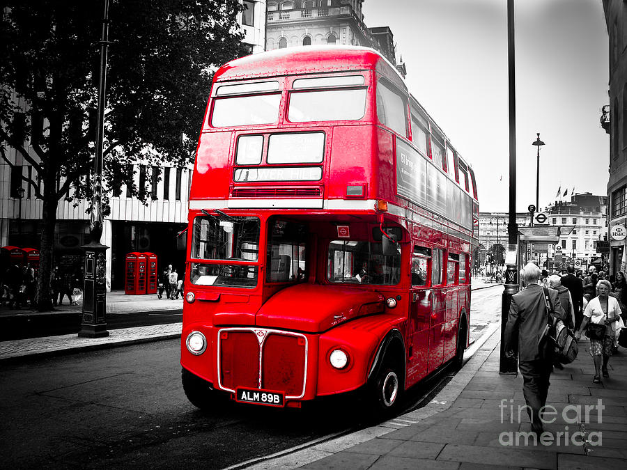 London Bus Digital Art by Paul Stevens - Fine Art America