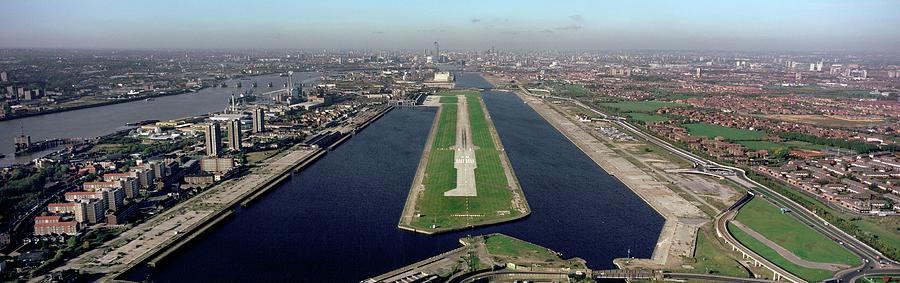 London Photograph - London City Airport by Alex Bartel/science Photo Library