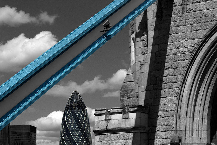 London Photograph - London City Frame by Hazy Apple