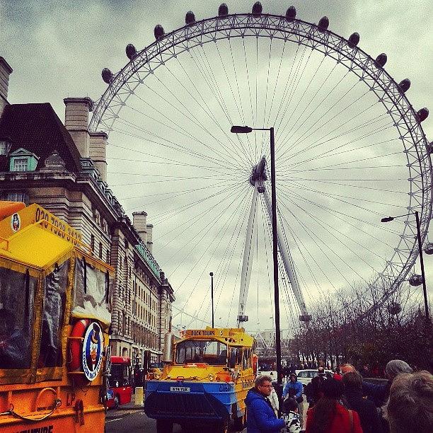 London Photograph - London Duck Tours. Could Be A Bit Cold by Mike Leport