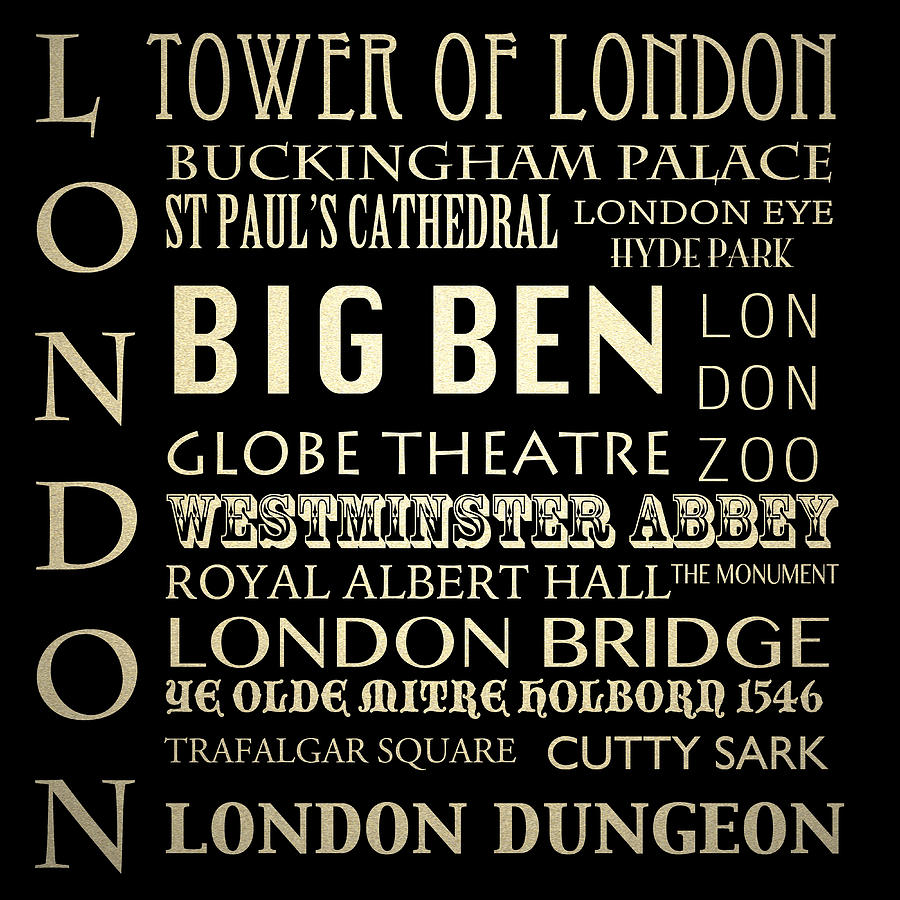 London England Famous Landmarks Digital Art by Patricia Lintner