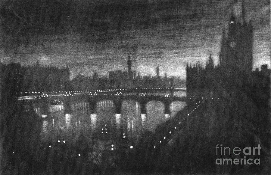 London Evening Westminster 1909 Photograph by Padre Art