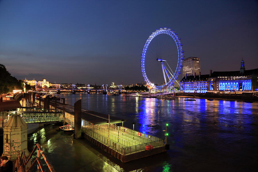 London Eye And Westminster Pier Photograph by Bruce Yuanyue Bi