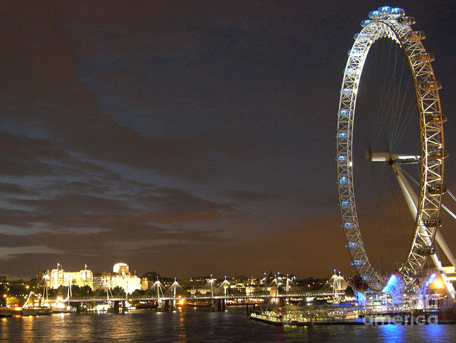 London Eye Photograph by Andrea Anderegg