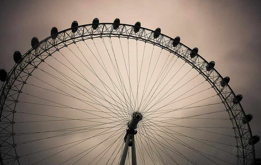 London Eye Photograph - London eye by Eti Reid