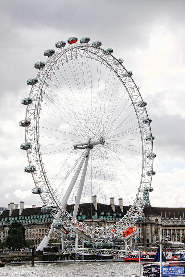 London Eye Photograph - London Eye by Jim Pruett