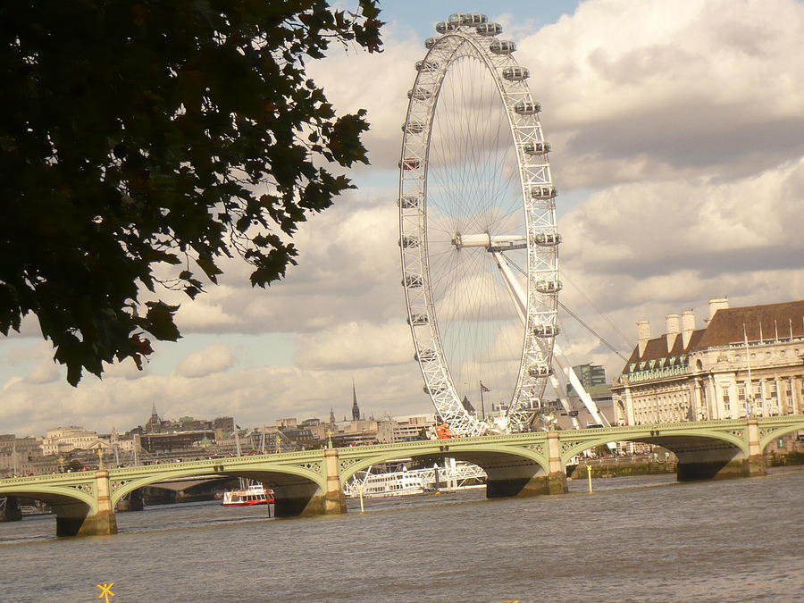 London Eye Photograph - London Eye by Lelia Fashion
